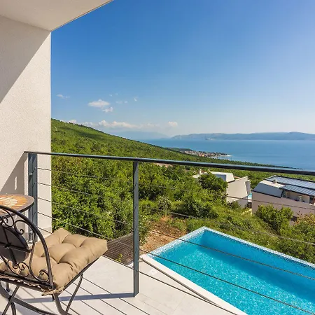 Mit Panoramablick Auf Kvarner Bucht, Privatpool, Bbq-bereich, Waschmaschine