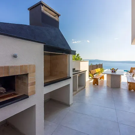 Mit Panoramablick Auf Kvarner Bucht, Privatpool, Bbq-bereich, Waschmaschine