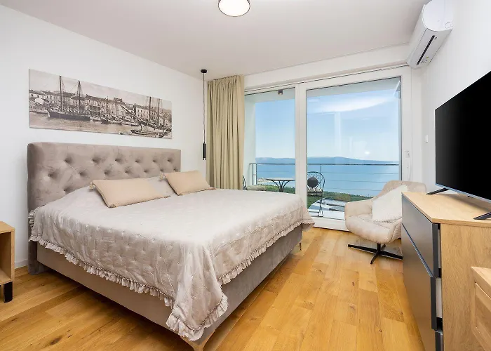 Mit Panoramablick Auf Kvarner Bucht, Privatpool, Bbq-bereich, Waschmaschine Tatil Evi